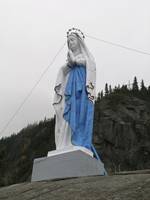 Photographie de Notre-Dame-du-Saguenay, avant traitement de restauration.