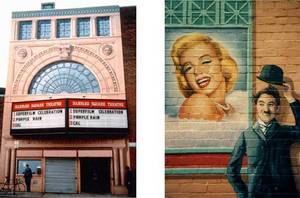 The Harvard Square Theater Mural.